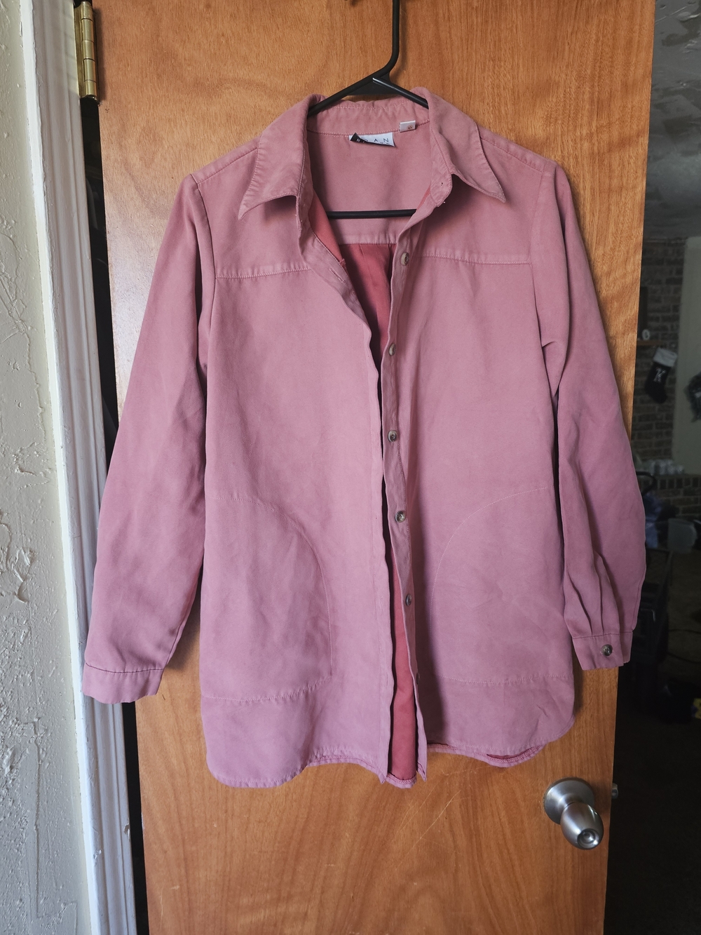 Joan Rivers Dusty Rose Button-Down Shirt